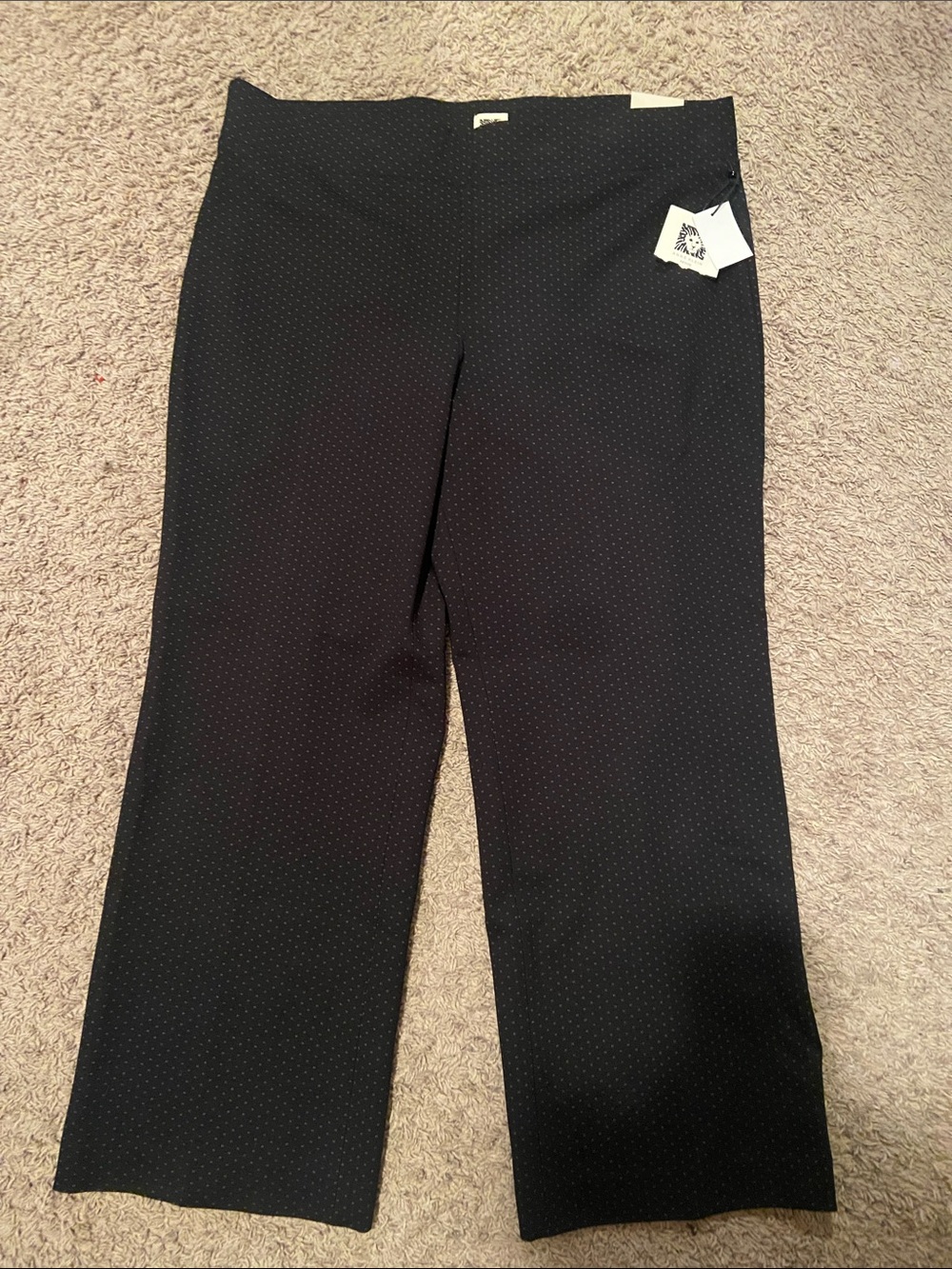 Black Polka Dot Trousers